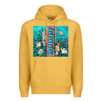 Mustard turquoise leopard mama Premium Hoodie - AdoDesignShop
