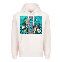 Pale Pink turquoise leopard mama Premium Hoodie - AdoDesignShop