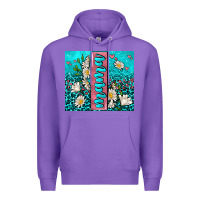 Purple turquoise leopard mama Premium Hoodie - AdoDesignShop