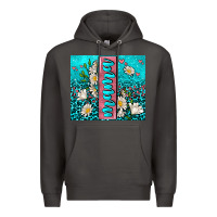 Smoke turquoise leopard mama Premium Hoodie - AdoDesignShop