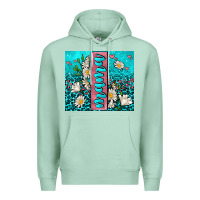 Seafoam turquoise leopard mama Premium Hoodie - AdoDesignShop