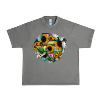 Tornado Texas Map Sunflower Cactus Serape Urban Heavy Tee - RanaPortraitStore