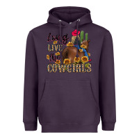 Plum long live the cowgirls Heavyweight Hoodie - MaliasSmallBusiness