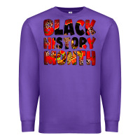 Purple black history month Premium Sweatshirt - Zillion Design Studio