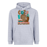 Heather Grey cozy season Heavyweight Hoodie - MaliasSmallBusiness