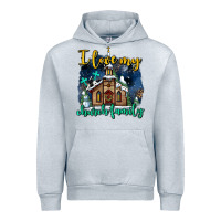 Heather Grey Christmas church and snow   ı love my church family Urban Hoodie - AdoDesignShop