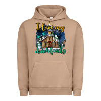Pigment Burro Christmas church and snow   ı love my church family Urban Hoodie - AdoDesignShop