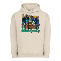 Pigment French Oak Christmas church and snow   ı love my church family Urban Hoodie - AdoDesignShop