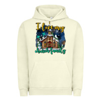 Pigment Pistachio Christmas church and snow   ı love my church family Urban Hoodie - AdoDesignShop