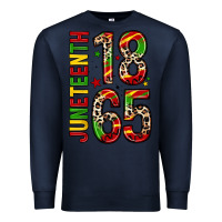 Navy 1865 juneteenth Premium Sweatshirt - Zillion Design Studio
