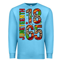 Ocean Blue 1865 juneteenth Premium Sweatshirt - Zillion Design Studio