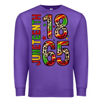 Purple 1865 juneteenth Premium Sweatshirt - Zillion Design Studio