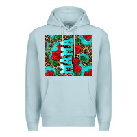 Blue Mist rose leopard mama Premium Hoodie - AdoDesignShop