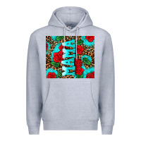 Heather Grey rose leopard mama Premium Hoodie - AdoDesignShop