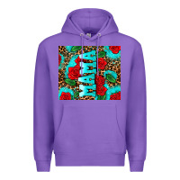 Purple rose leopard mama Premium Hoodie - AdoDesignShop