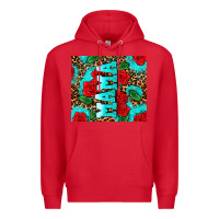 Red rose leopard mama Premium Hoodie - AdoDesignShop