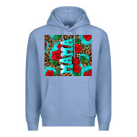 Colony Blue rose leopard mama Premium Hoodie - AdoDesignShop