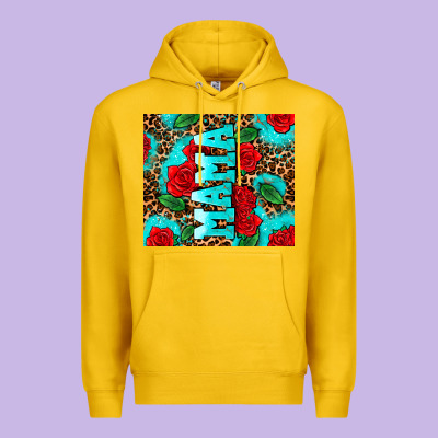 Rose Leopard Mama Premium Hoodie Designed By Adodesignshop
