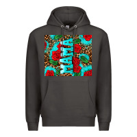 Smoke rose leopard mama Premium Hoodie - AdoDesignShop