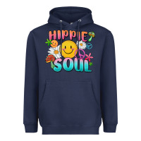 Navy hippie soul Heavyweight Hoodie - MaliasSmallBusiness