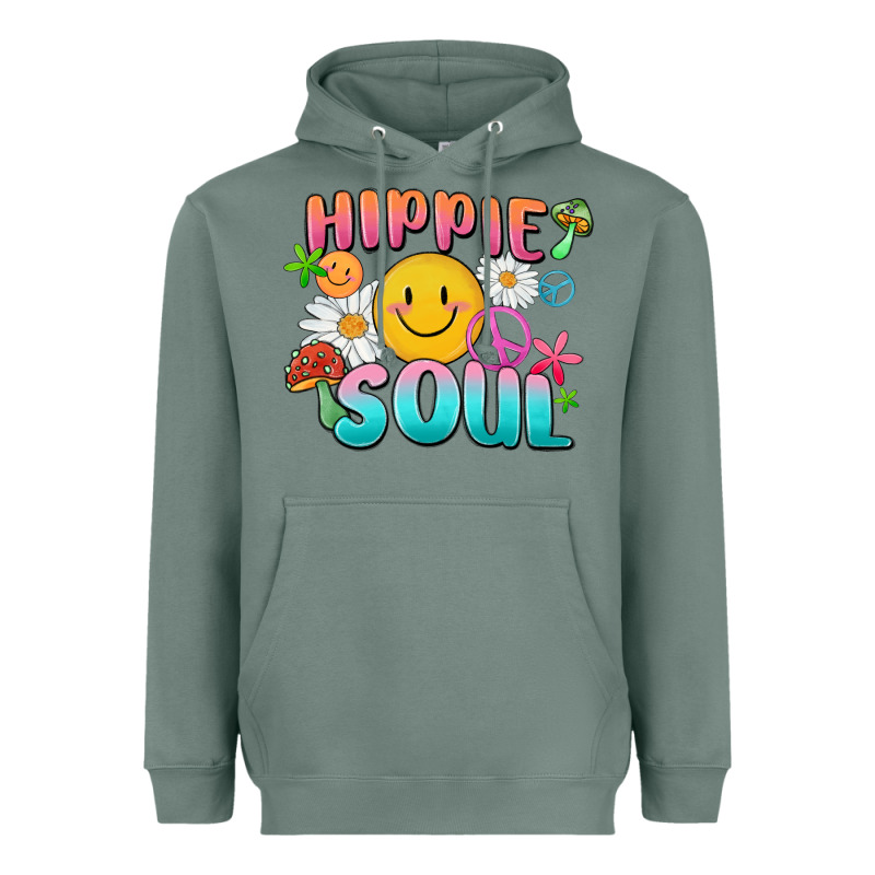 Hippie Soul Heavyweight Hoodie by MaliasSmallBusiness | Teevron