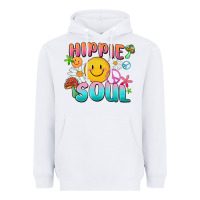 White hippie soul Heavyweight Hoodie - MaliasSmallBusiness