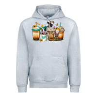 Heather Grey heifers coffee cups Urban Hoodie - Jasminsmagicworld