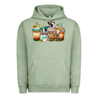 Pigment Oil Green heifers coffee cups Urban Hoodie - Jasminsmagicworld