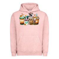 Pigment Salmon heifers coffee cups Urban Hoodie - Jasminsmagicworld