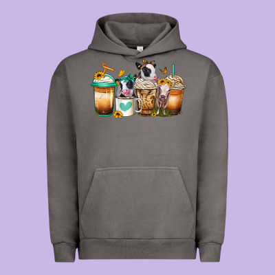 Heifers Coffee Cups Urban Hoodie Designed By Jasminsmagicworld