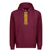 Burgundy pumpkin fall Premium Hoodie - BundleAndBundleShop