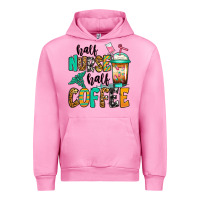 Fuchsia Pink half nurse half coffee Urban Hoodie - Jasminsmagicworld