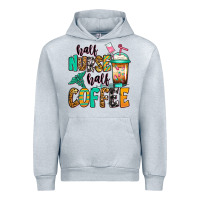 Heather Grey half nurse half coffee Urban Hoodie - Jasminsmagicworld