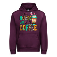 Mauve Wine half nurse half coffee Urban Hoodie - Jasminsmagicworld