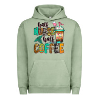 Pigment Oil Green half nurse half coffee Urban Hoodie - Jasminsmagicworld