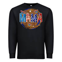 Black 4th of july mama Premium Sweatshirt - texasbilliewilder
