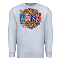 Heather Grey 4th of july mama Premium Sweatshirt - texasbilliewilder