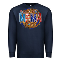 Navy 4th of july mama Premium Sweatshirt - texasbilliewilder