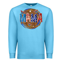Ocean Blue 4th of july mama Premium Sweatshirt - texasbilliewilder
