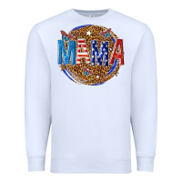 White 4th of july mama Premium Sweatshirt - texasbilliewilder