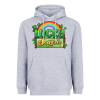Heather Grey lucky charm Heavyweight Hoodie - MaliasSmallBusiness