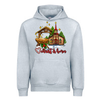 Heather Grey the church  chrıst is born Urban Hoodie - AdoDesignShop