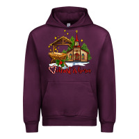 Mauve Wine the church  chrıst is born Urban Hoodie - AdoDesignShop