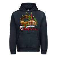 Navy the church  chrıst is born Urban Hoodie - AdoDesignShop
