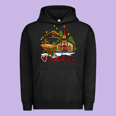 The Church  Chrıst Is Born Urban Hoodie Designed By Adodesignshop