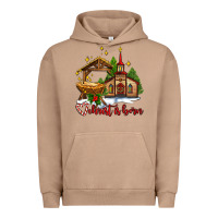 Pigment Burro the church  chrıst is born Urban Hoodie - AdoDesignShop