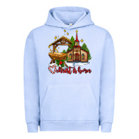 Pigment Grape Ice the church  chrıst is born Urban Hoodie - AdoDesignShop