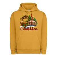 Pigment Peanut Butter the church  chrıst is born Urban Hoodie - AdoDesignShop