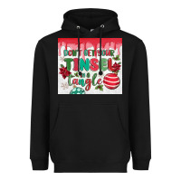 Black don't get your tinsel in a tangle Heavyweight Hoodie - MaliasSmallBusiness