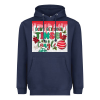 Navy don't get your tinsel in a tangle Heavyweight Hoodie - MaliasSmallBusiness